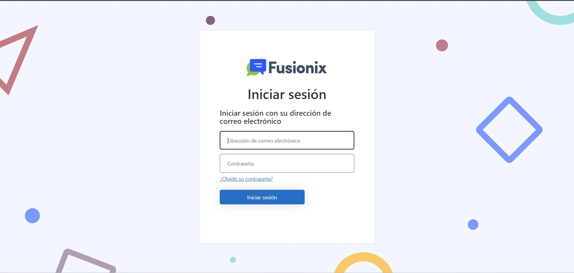 Inicio de sesión