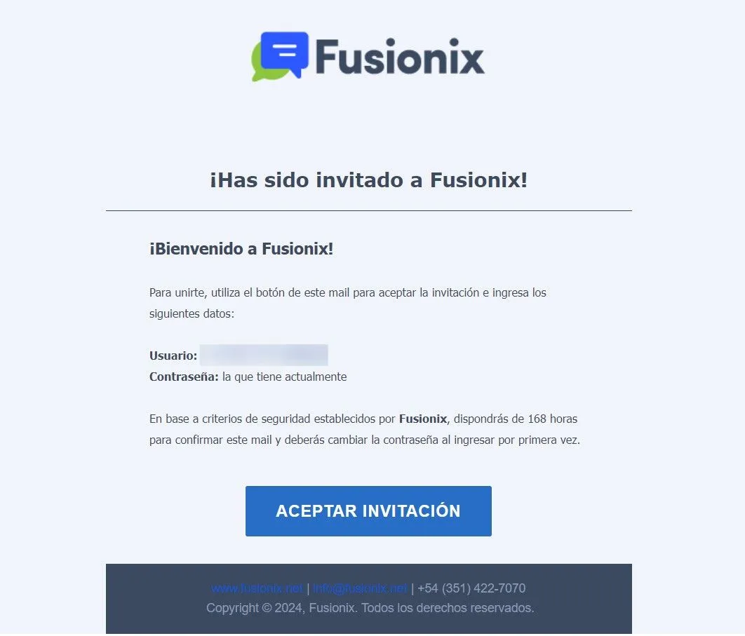 Correo de invitación para unirse a una organización